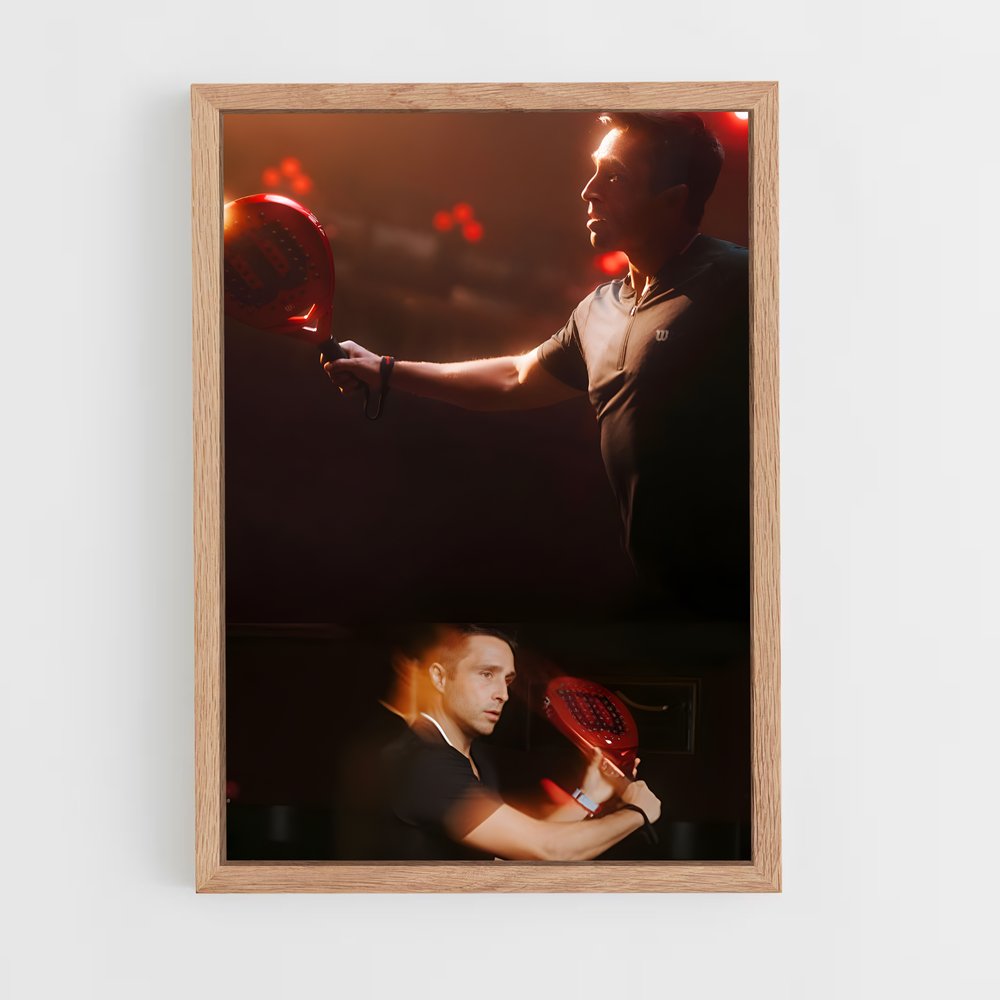 Poster Ace of Red – affiche Padel (vue 4)